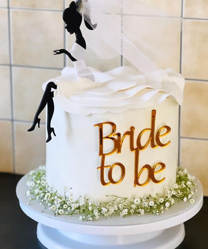 Elegant Bride-to-Be Cake