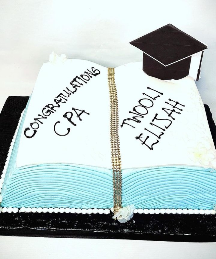 Graduation Book Cake