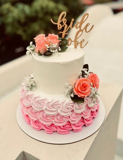 Blushing Bride-to-Be Cake